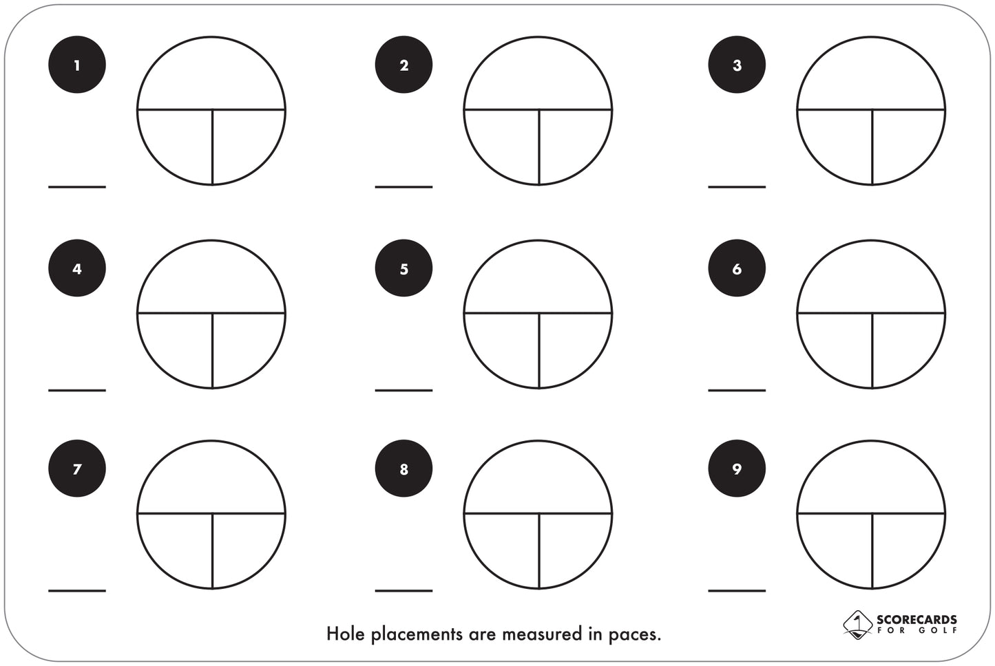 4" x 6" Write-In Pin Location Card